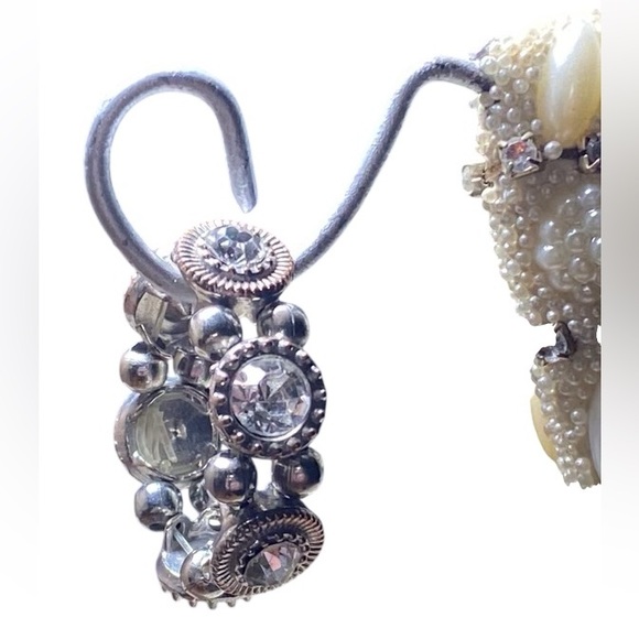 Estate (?) two rhinestone rings, Sz 10. - Picture 3 of 5